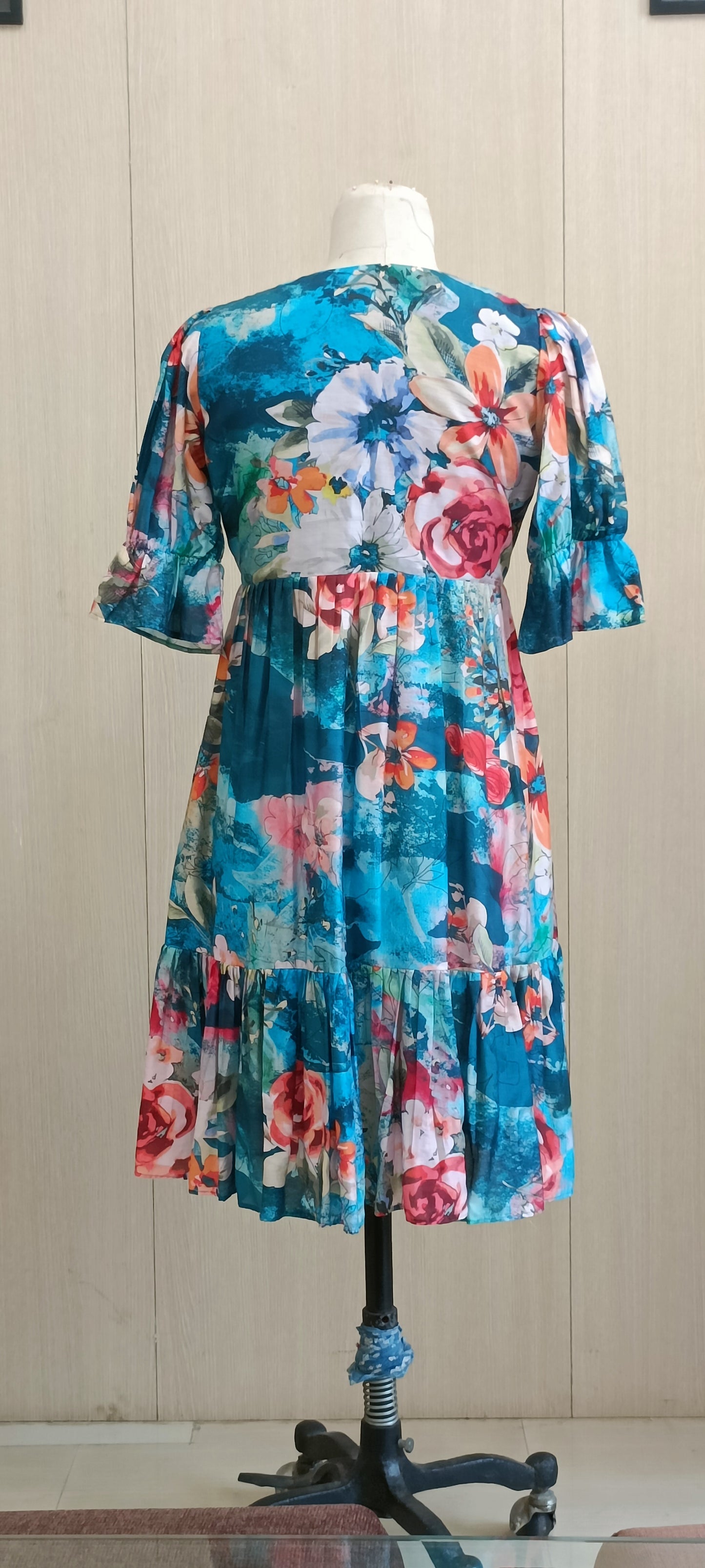 Muslin printed dress