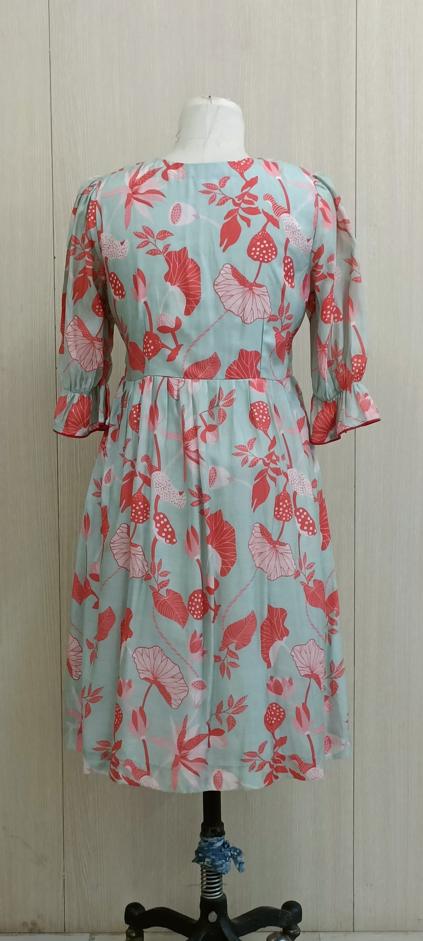 Muslin printed dress