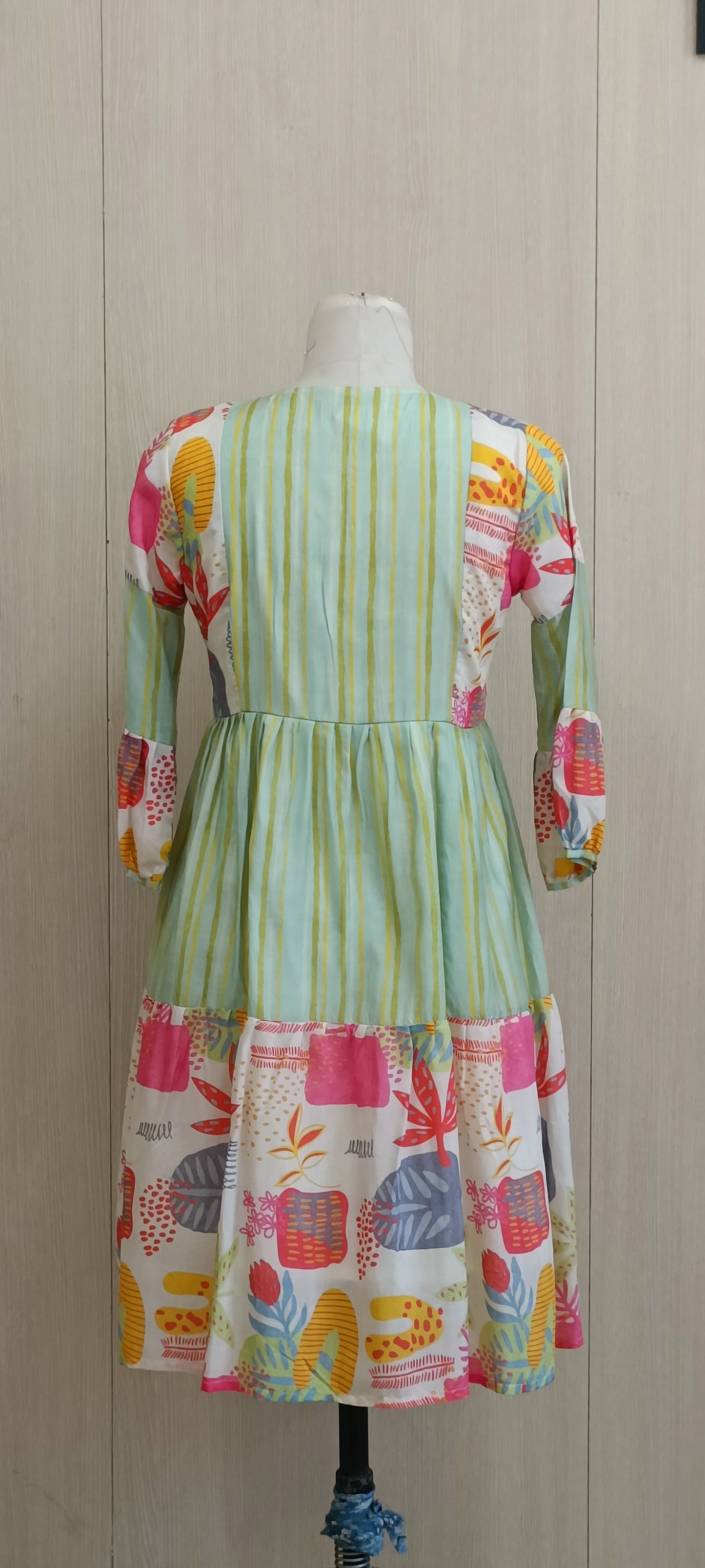 Muslin printed dress