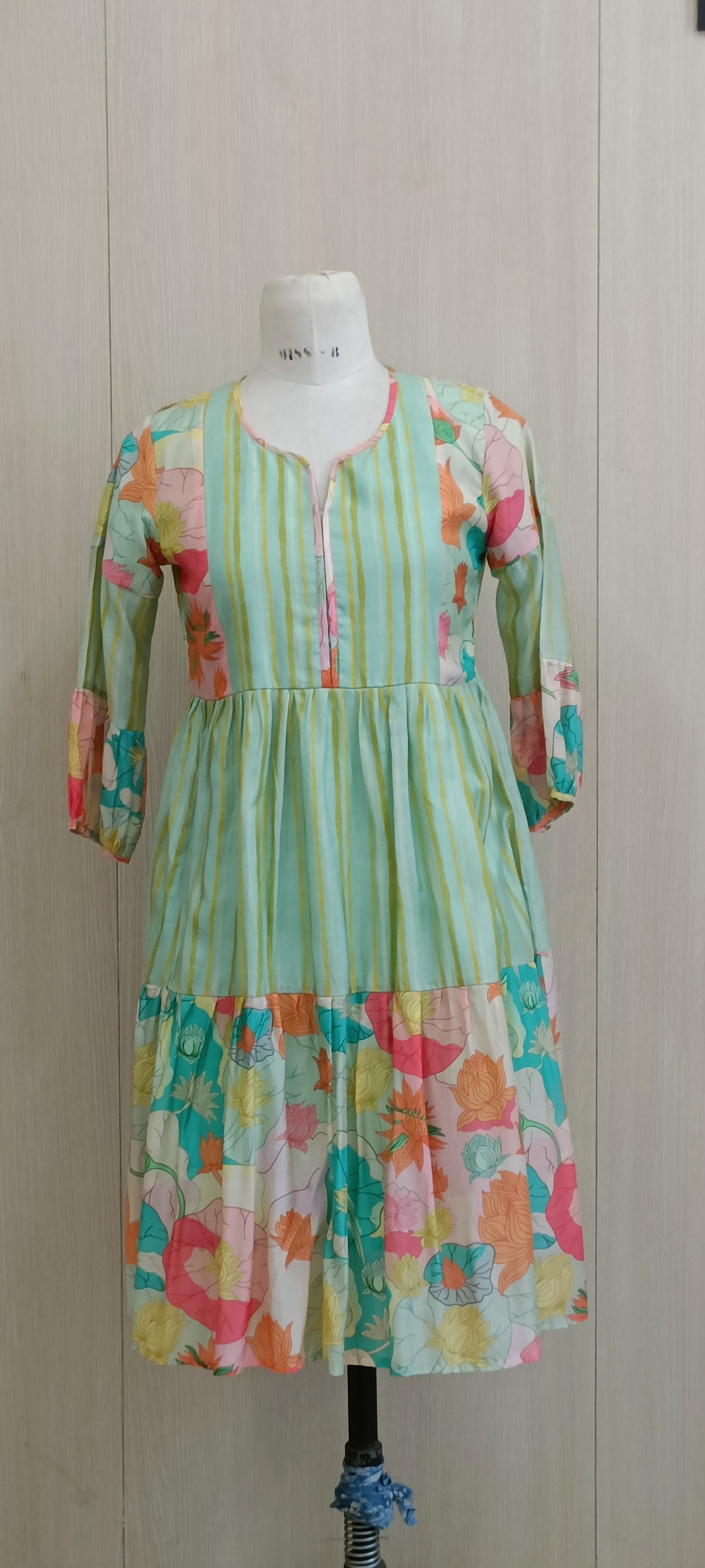 Muslin printed dress