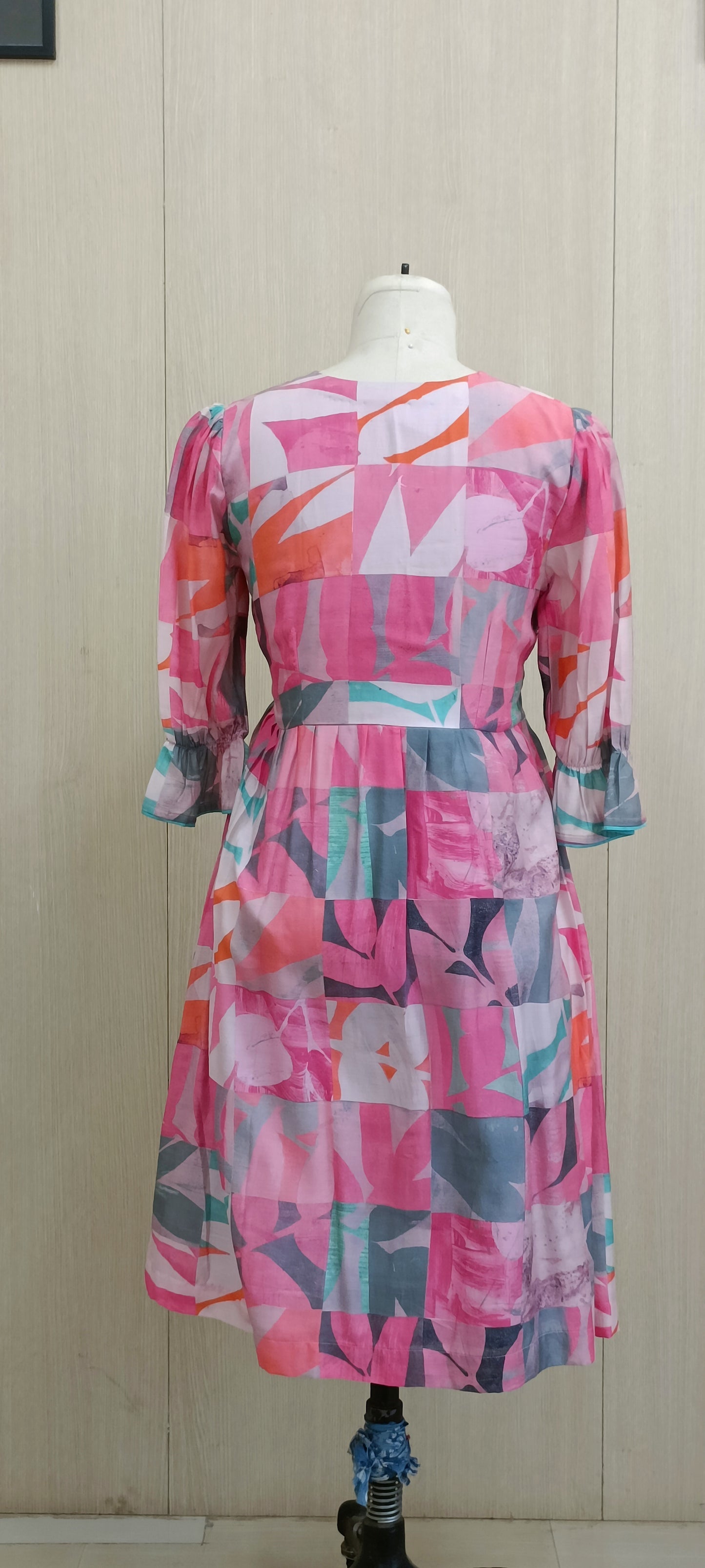 Muslin printed dress